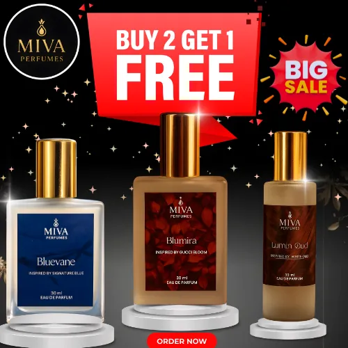 Combo Perfumes Offer | Buy 2 Get 1 Free